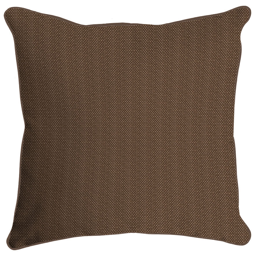 Pillow - 20 in. square w/ piping in Rough 'N Rowdy Toffee