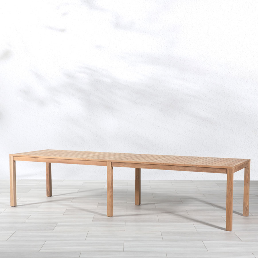 Summit teak outdoor dining table
