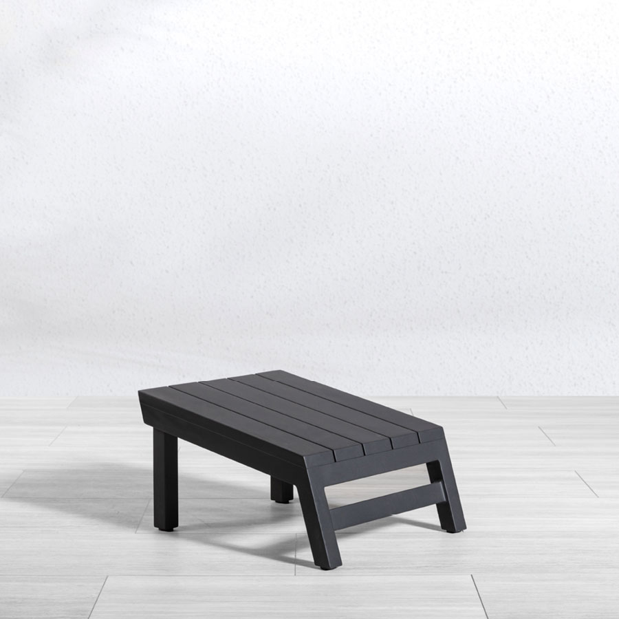 Aspen aluminum footstool