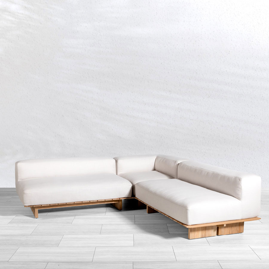 Cascade teak 8 x 8 ft. sectional