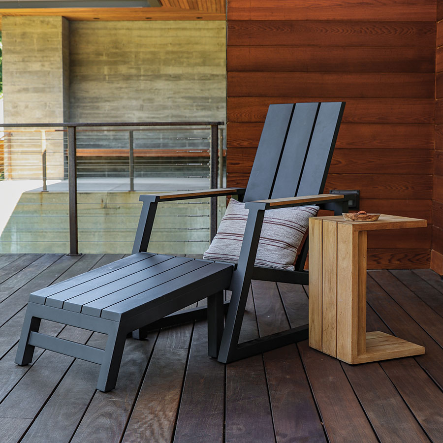 Aspen aluminum footstool