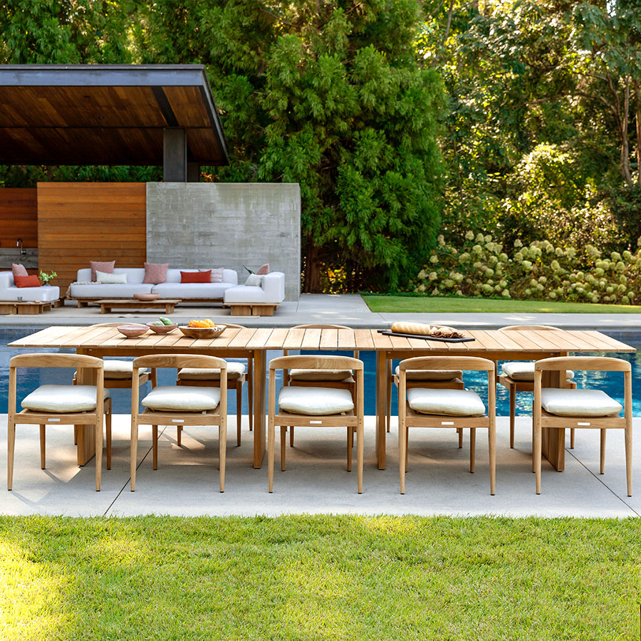 Cascade teak 12 ft. dining table