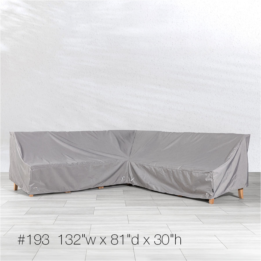 curved sectional furniture cover