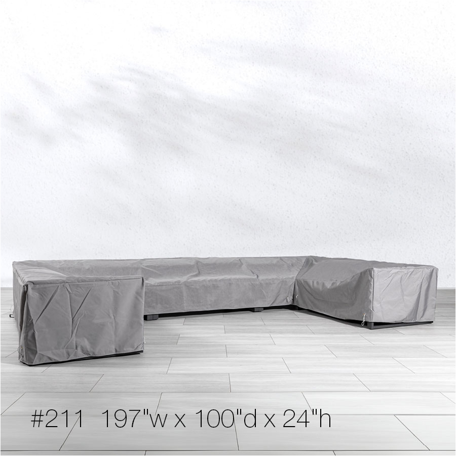 Furniture cover -  Cascade 16x8ft U sectional
