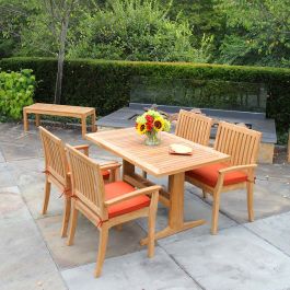 Foxhall® teak rectangular table