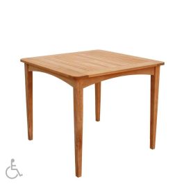 Melbourne Accessible 40 in. square teak dining table