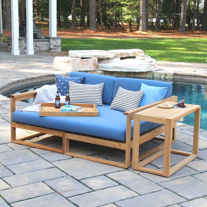 Malibu Metal Teak Daybed Replacement Cushion