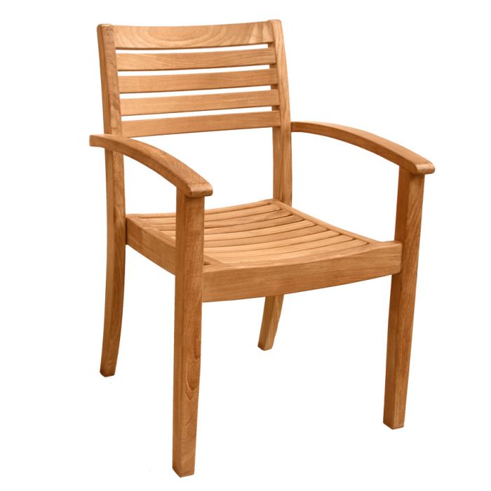 Teak Wood Dining Chair Calypso, Wooden Dining Chairs Outdoor