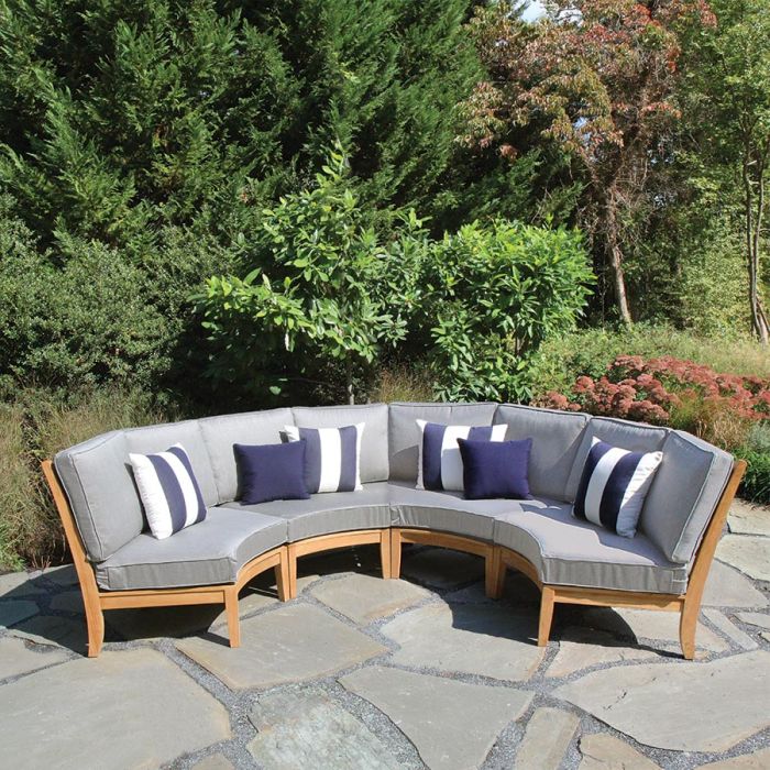 Curved Outdoor Sectional Calypso, Curved Couch Sofa Outdoor