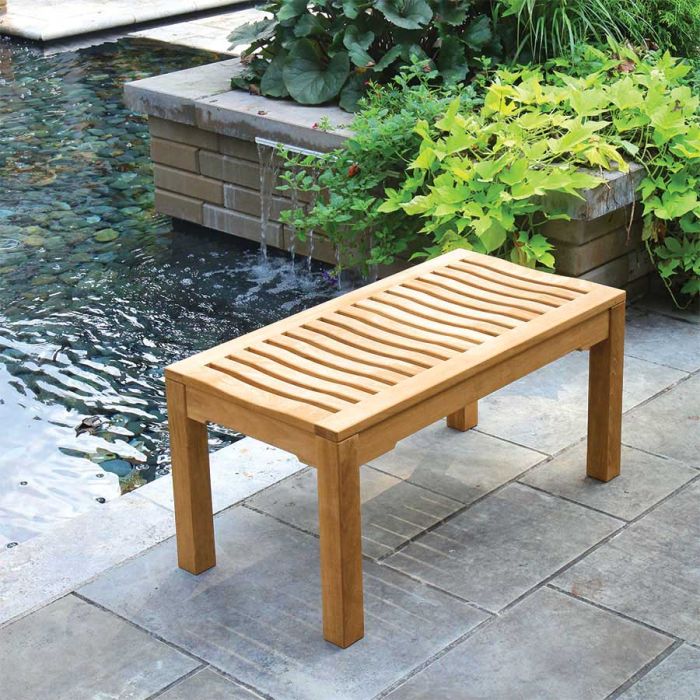 Small Outdoor Backless Bench, Small Outdoor Bench Seat