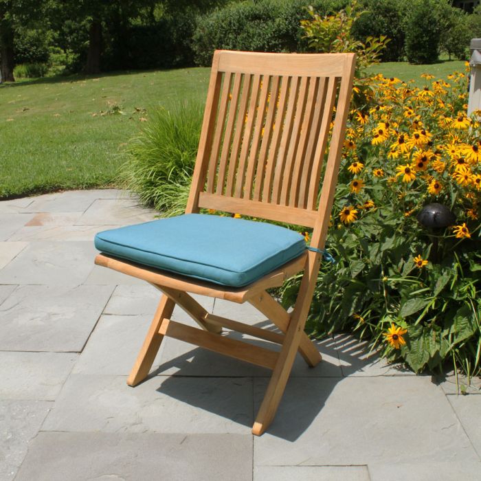 Harborside® teak folding sidechair