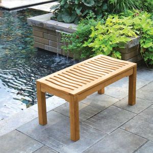 Teak Backless Benches - Country Casual Teak Outdoor Furniture