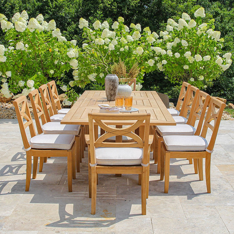 Fiori® 10 ft. rectangular teak dining table
