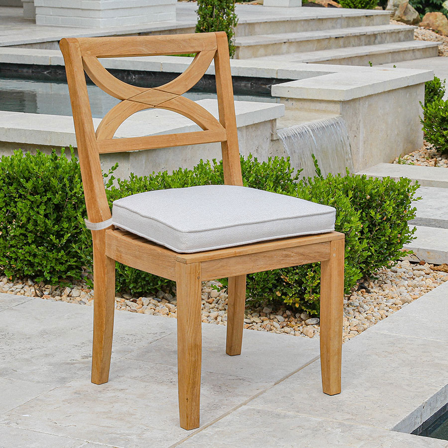 Fiori® teak dining sidechair
