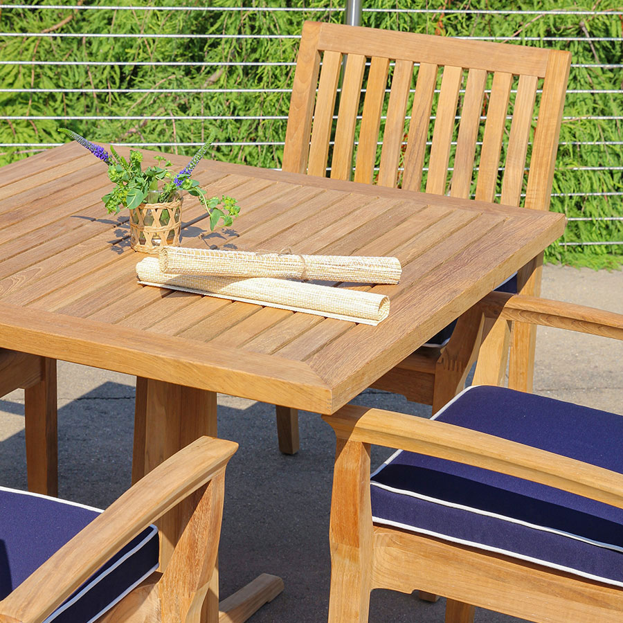 Teak Outdoor Table – Foxhall Square Table - Country Casual Teak