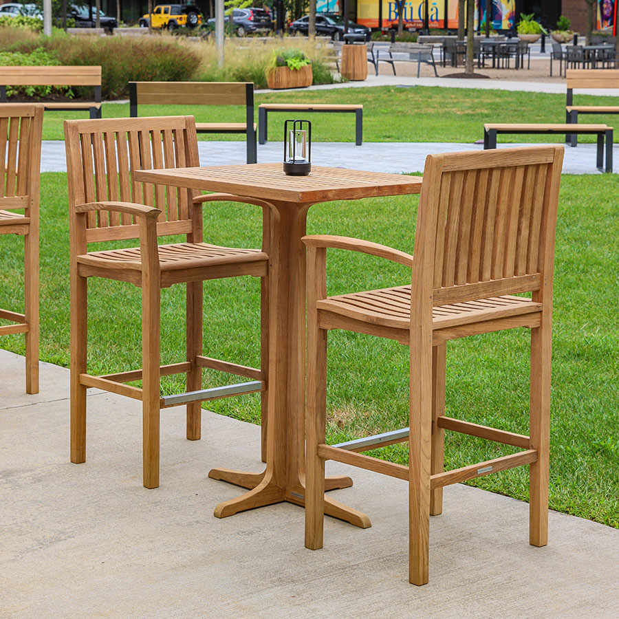 Foxhall® teak bar table