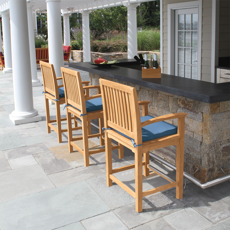 Foxhall® teak counter armchair