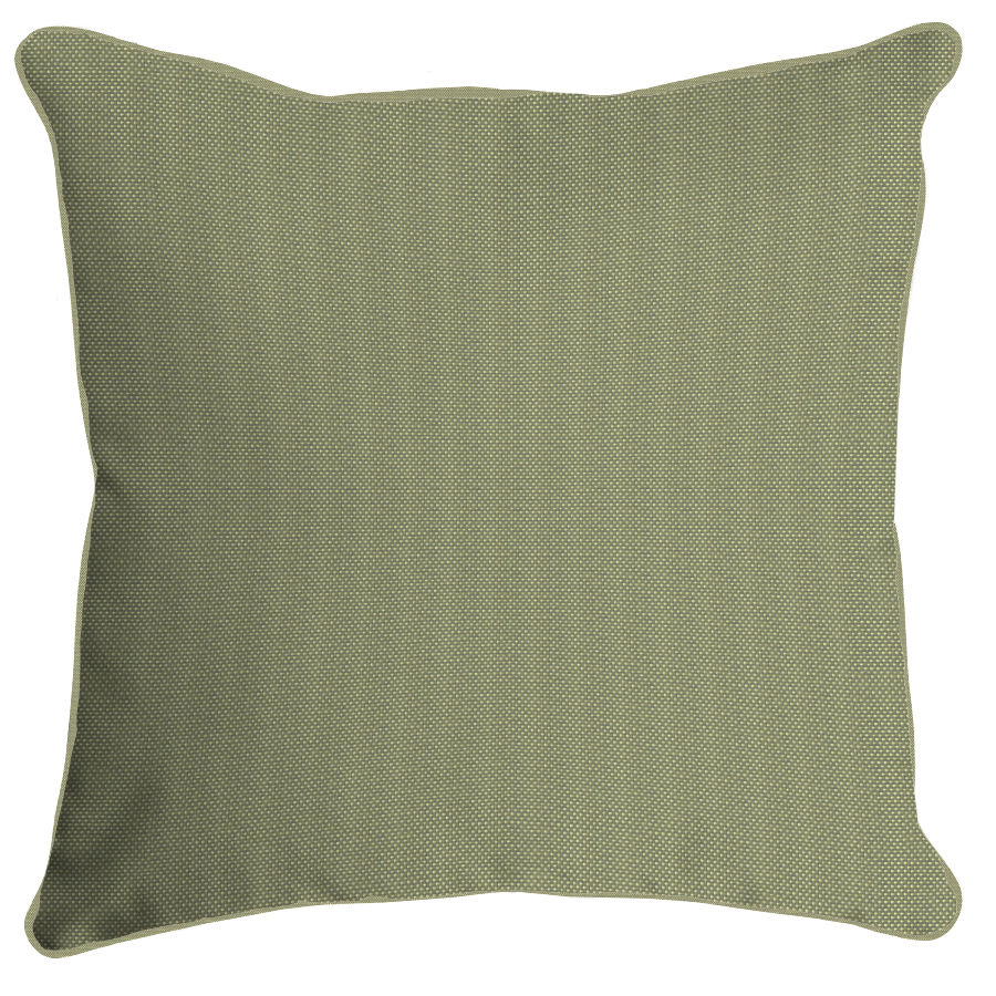 Outdoor square pillow in Ishi Olive