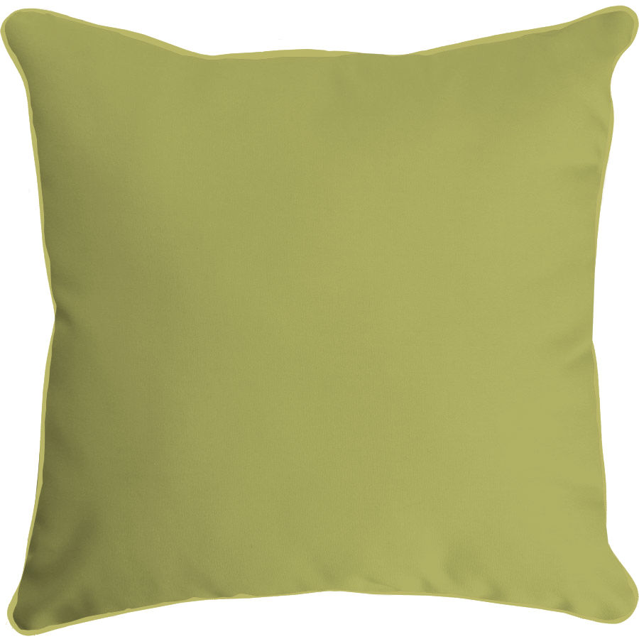 Pillow - 22 in. square w/ piping in Pistachio