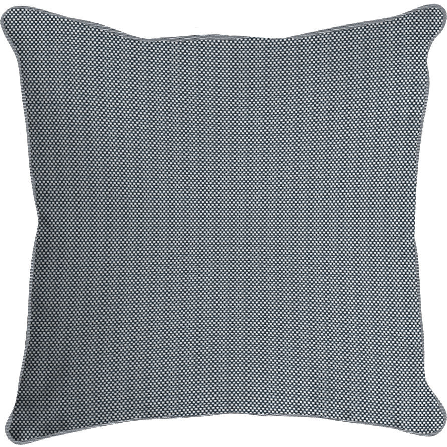 Outdoor 22 in. square pillow in Rough 'N Rowdy Newsprint