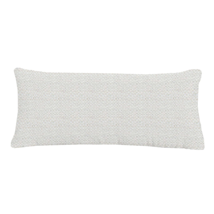 25 in. lumbar pillow in Basketweave Oyster