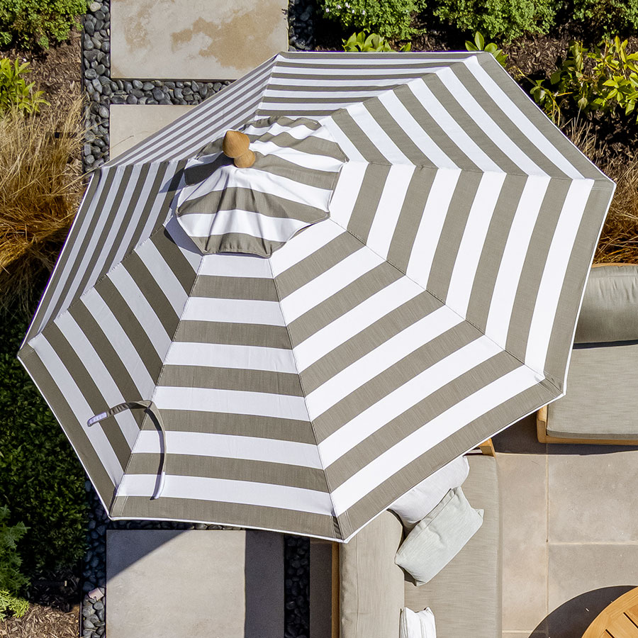 Teak Umbrella - 8 ft. Octagon w/ stainless steel hardware
