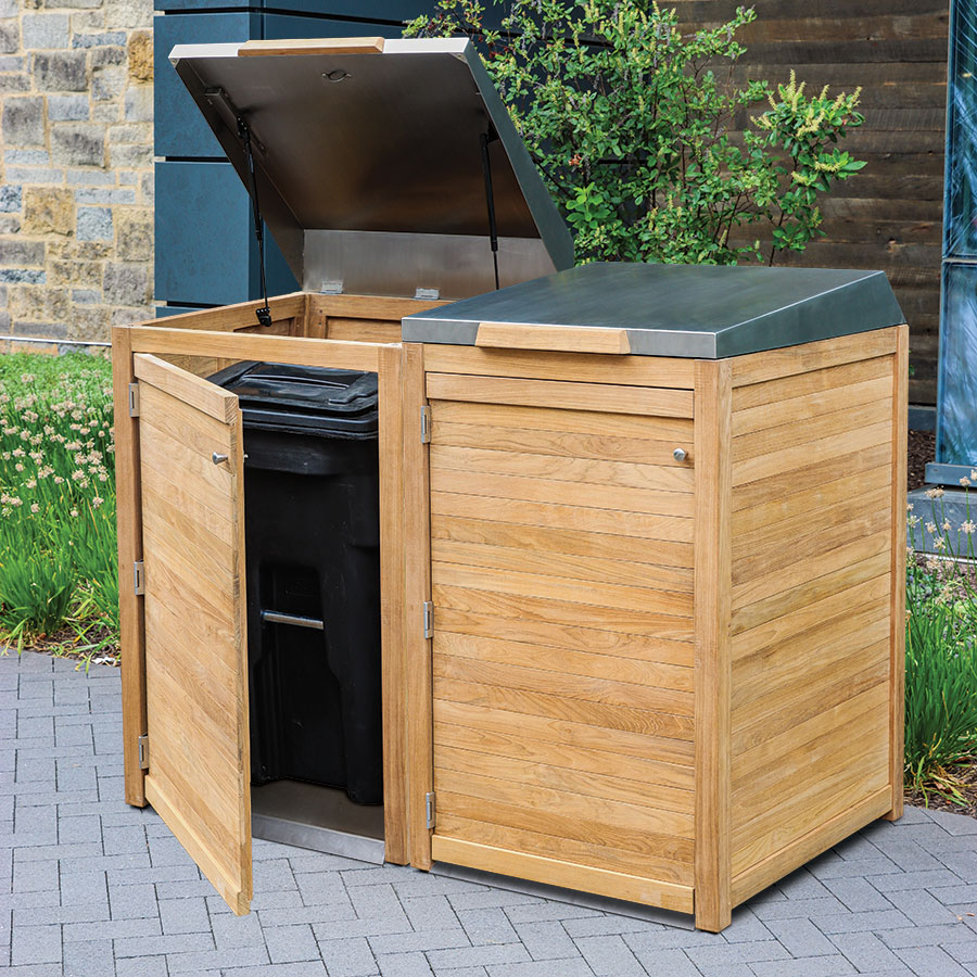 Urbana small trash enclosure