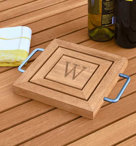 Personalized Teak Trivets