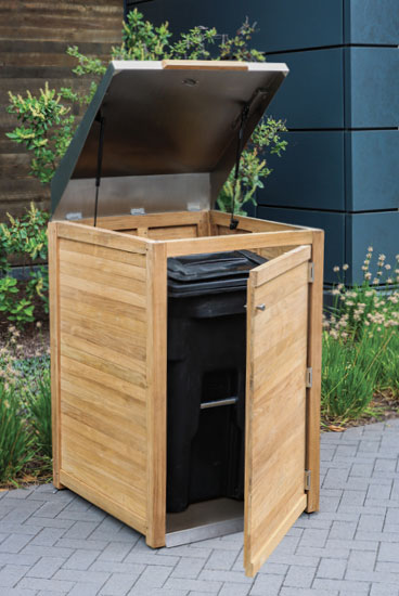 outdoor trash enclosure