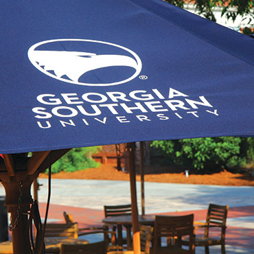 GSU Logo on Umbrella