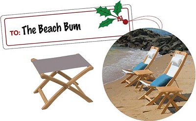 Beach Lover Gift Ideas- Teak Beach Chair
