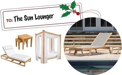 Sun Lounger Gift Ideas- Teak Chaises