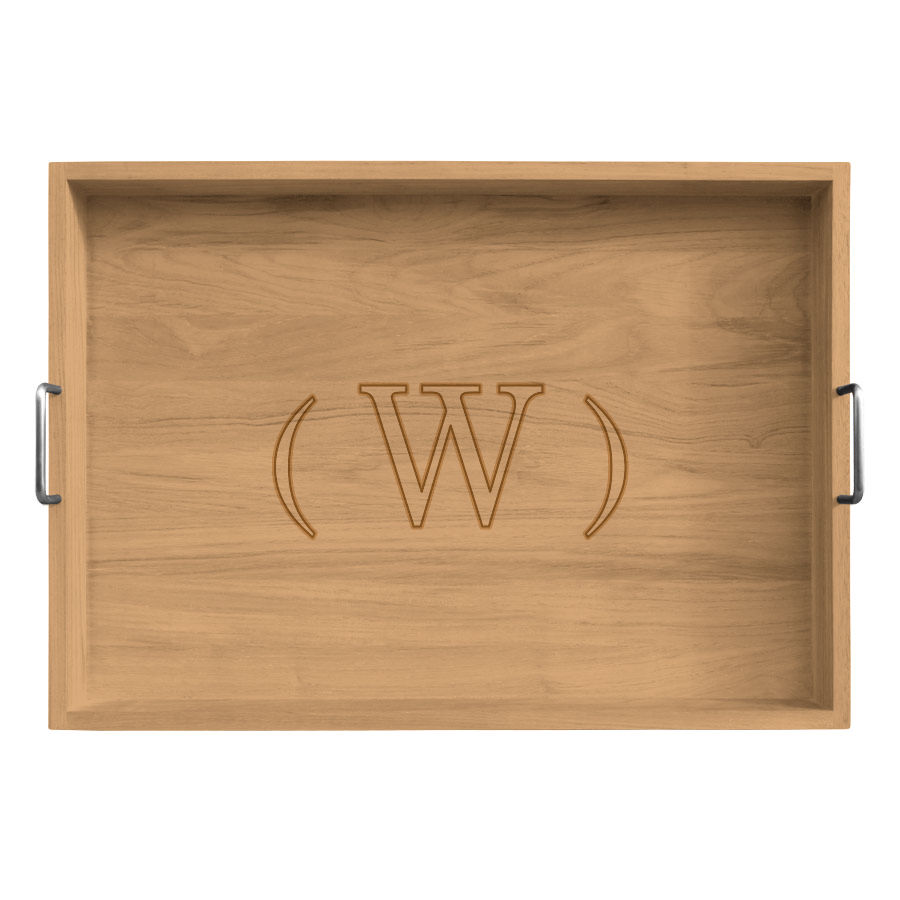 Personalized Teak Serving Tray