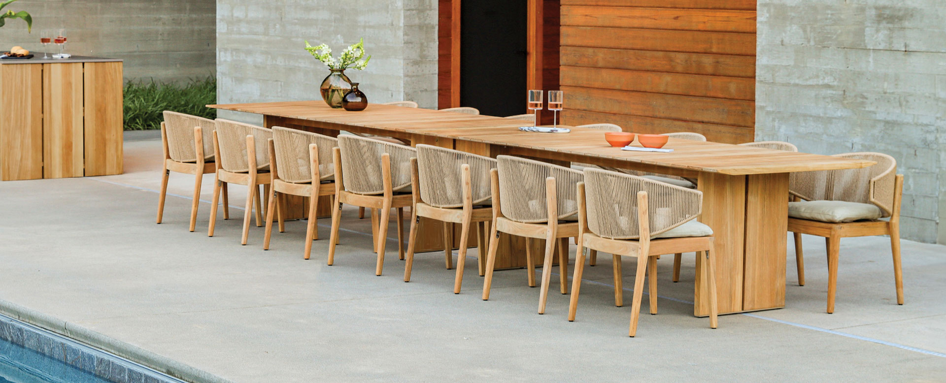 Cascade teak patio furniture