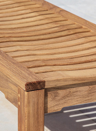 teak bench