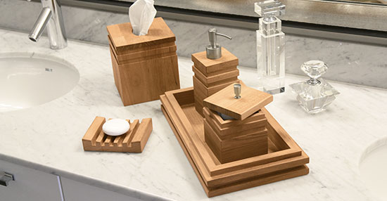 teak bathroom accessories